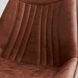 Esszimmerstuhl Jada Ecoleer Dimehouse Cognac LxBxH 79x57x53 Ecoleather Atmosphere Foto-Farbmuster
