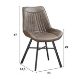 Esszimmerstuhl Jada Ecoleer Dimehouse Grün LxBxH 79x57x53 Ecoleather Weiße Fotogrößenangabe