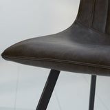 Esszimmerstuhl Jimmy Kunstleder Dimehouse Anthrazit LxBxH 75x57x51 Kunstleder Stimmungsvolles Fotodetail