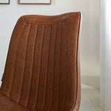 Esszimmerstuhl Jimmy Kunstleder Dimehouse Cognac LxBxH 75x57x51 Kunstleder Atmosphärenfoto anders