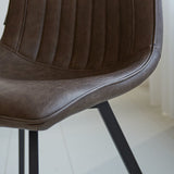 Esszimmerstuhl Jimmy Kunstleder Dimehouse Taupe LxBxH 75x57x51 Kunstleder Stimmungsvolles Fotodetail