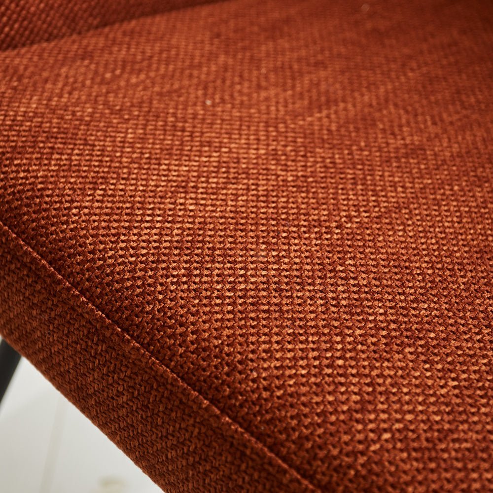 Esszimmerstuhl Suzy Dimehouse Orange LxBxH 64x61x53 Stoff Stimmungsvolles Fotodetail