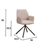 Esszimmerstuhl Novan Bouclé Dimehouse Beige LxBxH 67x59x57 Stoff Weiß Fotogrößenangabe
