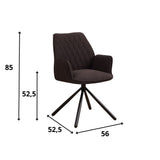 Esszimmerstuhl Novan Bouclé Dimehouse Braun LxBxH 67x59x57 Stoff Weiß Fotogrößenangabe