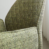 Esszimmerstuhl Novan-Chenille Dimehouse Grün LxBxH 71x64x56 Stoff Stimmungsvolles Fotodetail