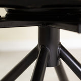 Esszimmerstuhl Novan-Chenille Dimehouse Schwarz LxBxH 71x64x56 Stoff Stimmungsvolles Fotodetail