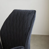 Esszimmerstuhl Novan-Samt Dimehouse Schwarz LxBxH 71x64x56 Stoff Stimmungsvolles Fotodetail