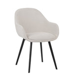 Esszimmerstuhl Remy Dimehouse Beige LxBxH 64x59x58 Weißfoto schräger Vorderansicht