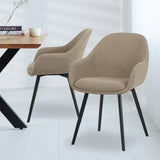 Esszimmerstuhl Remy Dimehouse Taupe LxBxH 64x59x58 Stimmungsvolles Foto diagonal von vorne