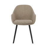 Esszimmerstuhl Remy Dimehouse Taupe LxBxH 64x59x58 Weißes Foto Vorderansicht