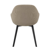 Esszimmerstuhl Remy Dimehouse Taupe LxBxH 64x59x58 Weißes Foto, diagonale Rückansicht