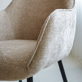 Esszimmerstuhl Sev Dimehouse Beige LxBxH 68x62x61 Stoff Stimmungsvolles Fotodetail