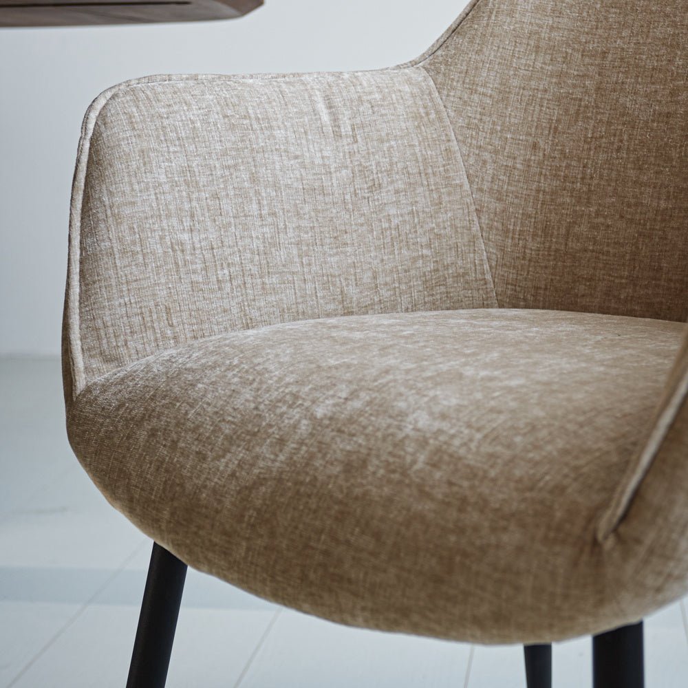 Esszimmerstuhl Sev Dimehouse Beige LxBxH 68x62x61 Stoff Atmosphäre Foto anders