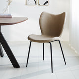 Esszimmerstuhl Sia Dimehouse Taupe LxBxH 72x55x51 Stoff Stimmungsvolles Foto diagonal von vorne