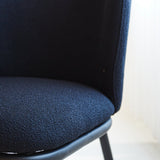 Esszimmerstuhl Tess Dimehouse Schwarz LxBxH 65x62x56 Stoff Stimmungsvolles Fotodetail