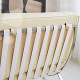 Sessel Expo Dimehouse Creme LxBxH 80x78x78 Rindsleder Stimmungsvolles Fotodetail