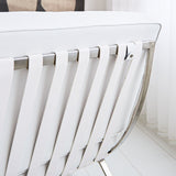 Sessel Expo Dimehouse Weiß LxBxH 80x78x78 Rindsleder Stimmungsvolles Fotodetail