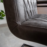 Esszimmerstuhl Dekan Dimehouse Anthrazit LxBxH 70x58x57 Stoff Stimmungsvolles Fotodetail