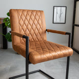 Esszimmerstuhl Dekan Dimehouse Cognac LxBxH 70x58x57 Stoff Stimmungsvolles Fotodetail