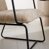 Sessel Hailey Chenille Dimehouse Beige LxBxH 66x64x37 Stoff Stimmungsvolles Fotodetail