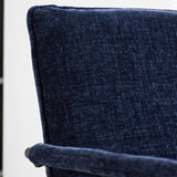 Sessel Hailey Chenille Dimehouse Blau LxBxH 66x64x37 Stoff Stimmungsvolles Fotodetail