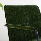 Sessel Hailey Chenille Dimehouse Dunkelgrün LxBxH 66x64x37 Stoff Stimmungsvolles Fotodetail