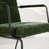 Sessel Hailey Chenille Dimehouse Dunkelgrün LxBxH 66x64x37 Stoff Stimmungsvolles Fotodetail