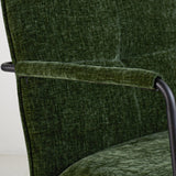 Sessel Hailey Chenille Dimehouse Dunkelgrün LxBxH 66x64x37 Stoff Stimmungsvolles Fotodetail