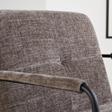 Sessel Hailey Chenille Dimehouse Grau LxBxH 66x64x37 Stoff Stimmungsvolles Fotodetail
