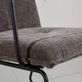 Sessel Hailey Chenille Dimehouse Grau LxBxH 66x64x37 Stoff Stimmungsvolles Fotodetail
