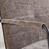Sessel Hailey Chenille Dimehouse Grau LxBxH 66x64x37 Stoff Stimmungsvolles Fotodetail