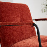 Sessel Hailey Chenille Dimehouse Kupfer LxBxH 66x64x37 Stoff Stimmungsvolles Fotodetail