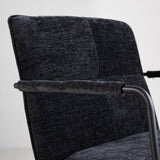 Sessel Hailey Chenille Dimehouse Schwarz LxBxH 66x64x37 Stoff Stimmungsvolles Fotodetail