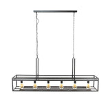 Hängelampe Eloisa DH Interior Anthrazit LxBxH 162x38x32 Metall Weiß Foto diagonale Vorderansicht