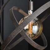 Hängelampe Diana DH Innenraum Schwarz LxBxH 67x67x17 Metall Atmosphärisches Fotodetail