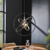 Hängelampe Diana DH Interior Schwarz LxBxH 67x67x17 Metall Stimmungsvolles Foto diagonale Vorderansicht