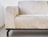Sofa Chloe DeGeBe Beige Stoff Stimmungsvolles Fotodetail