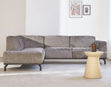 Sofa Chloe DeGeBe Taupe Stoff Umgebungsfoto, Vorderansicht