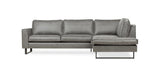 Sofa Tulin DeGeBe Grau Stoff Weiß Foto Vorderansicht