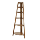 Eckregal Jess DH Interior Akazie LxBxH 135x50x12 Akazienholz Weiß Foto Vorderansicht