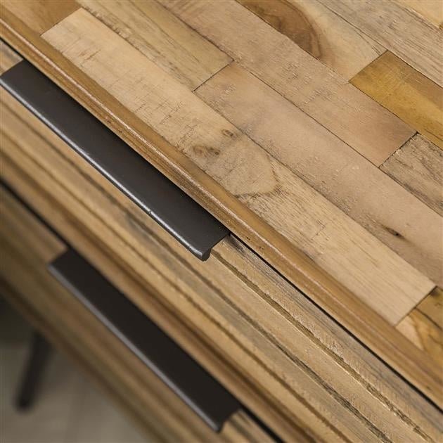 Nachttisch Sven DH Interior Weathered LxBxH 64x49x34 Teak Atmosphere Fotodetail