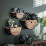 Wandregal Liv DH Interior Hartholz LxBxH 32x32x27 Hartholz Stimmungsvolles Foto in der Situation