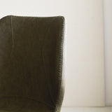 Barhocker Schönes Kunstleder Dimehouse Grün LxBxH 84x54x52 Kunstleder Stimmungsvolles Fotodetail