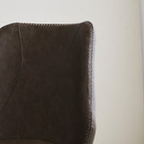 Barhocker Schönes Kunstleder Dimehouse Taupe LxBxH 84x54x52 Kunstleder Stimmungsvolles Fotodetail
