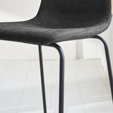Barhocker Brentt Dimehouse Anthrazit LxBxH 84x60x49 Mikrofaser Stimmungsvolles Fotodetail