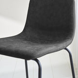 Barhocker Brentt Dimehouse Anthrazit LxBxH 84x60x49 Mikrofaser Stimmungsvolles Fotodetail