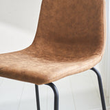 Barhocker Brentt Dimehouse Cognac LxBxH 84x60x49 Mikrofaser Stimmungsvolles Fotodetail