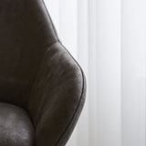 Barhocker Elise Ecoleather Dimehouse Anthrazit LxBxH 88x61x54 Öko-Leder Stimmungsvolles Fotodetail