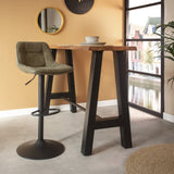 Barhocker Keston Dimehouse Grün LxBxH 82x52x39 Mikrofaser Stimmungsvolles Foto in der Situation
