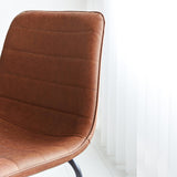 Barhocker Mark Kunstleder Dimehouse Cognac LxBxH 79x65x54 Kunstleder Stimmungsvolles Fotodetail